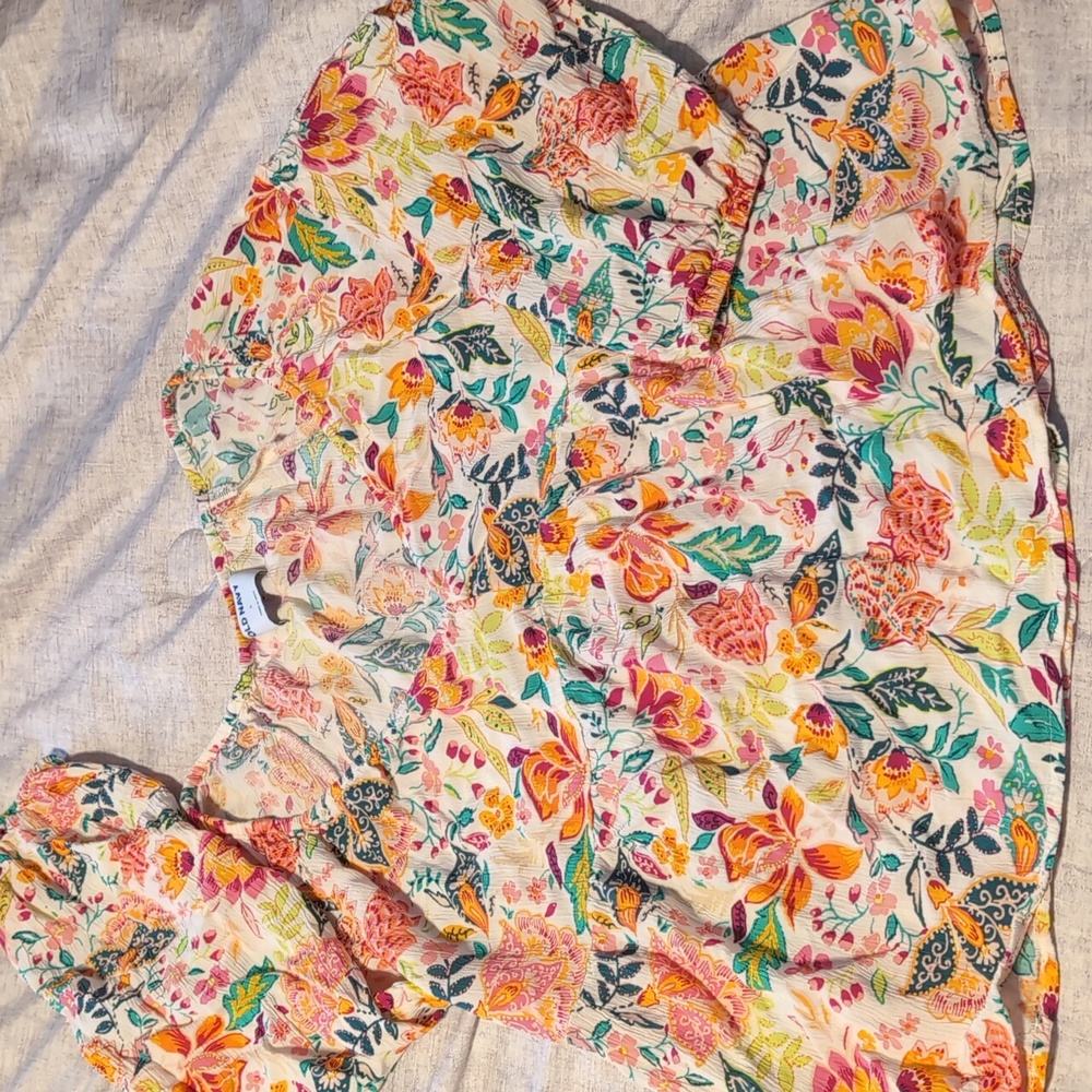 Old Navy Floral Shirt, Sz L